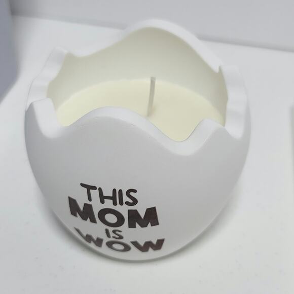 Candle Mom Eggshell Soy Gift Mother's Day White Tuberose Scented Floral Birthday - Picture 2 of 12